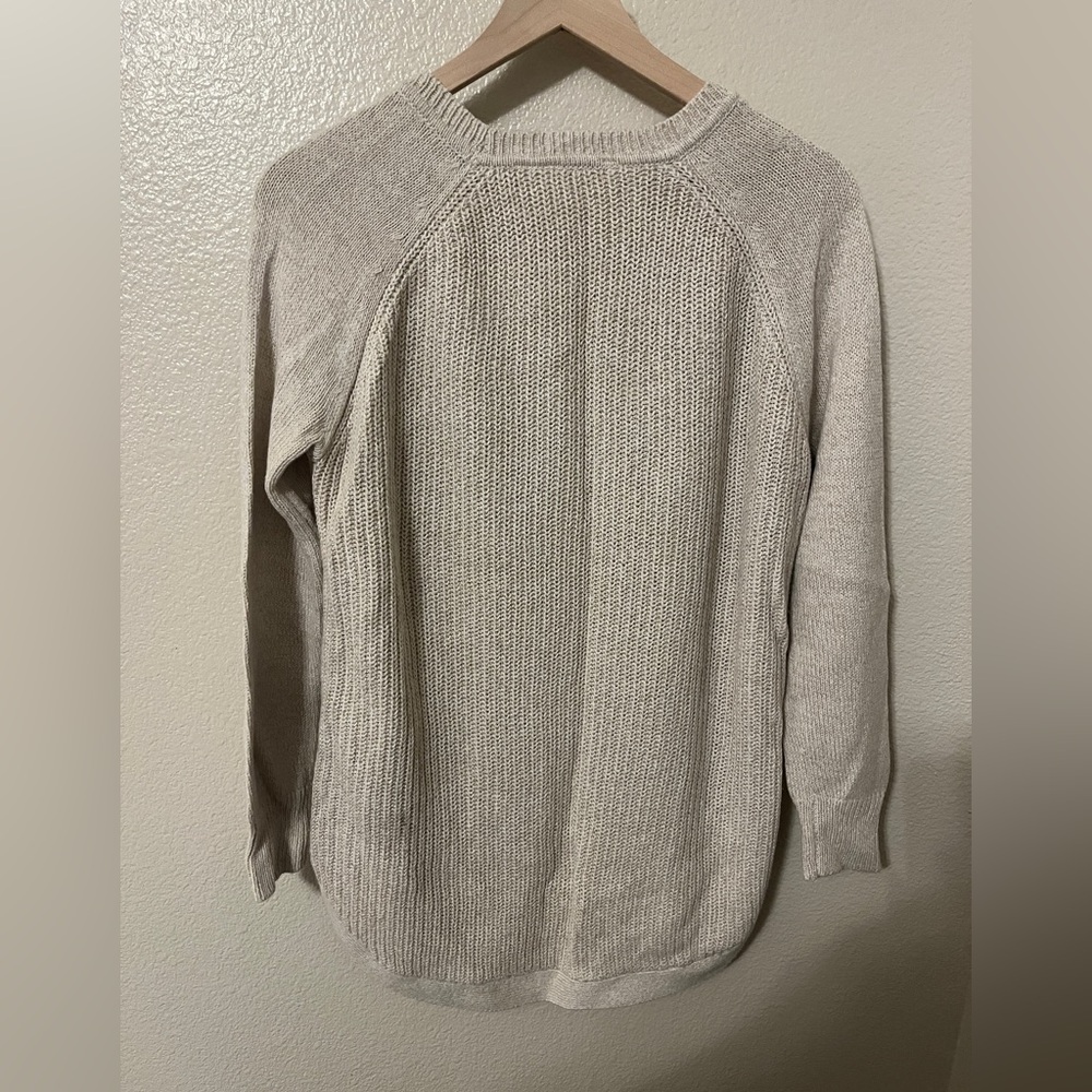 RD Style Cream Knit Sweater with Button Detail - Picture 6 of 12